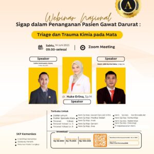 Webinar Sigap dalam Penanganan Pasien Gawat Darurat: Triage dan Trauma Kimia pada Mata